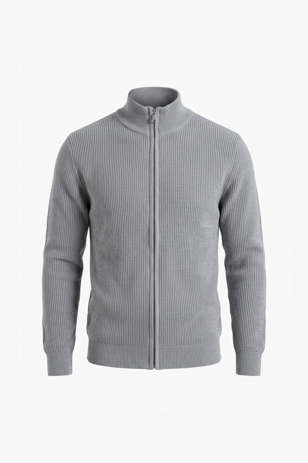 Men’s Winter Warm Ribbed Knit Cardigan Full Zip