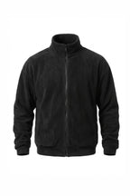 Men’s Winter Warm Fleece Cardigan Stand Collar Full Zip