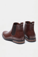 Men's Comfortable Leather Chelsea Boots with Side Zip