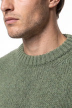 Men’s Winter Warm Chunky Knit Jumper Crew Neck