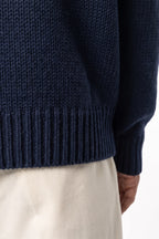Men’s Winter Warm Chunky Knit Jumper Crew Neck