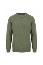 Men’s Winter Warm Chunky Knit Jumper Crew Neck