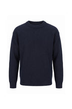 Men’s Winter Warm Chunky Knit Jumper Crew Neck