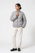 Women's Winter Warm Oversized Wavy Quilted Puffer Jacket