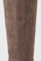 Women's Winter Block Heel Suede Knee High Boots