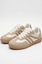 Women's Retro Gum Sole Trainers Lace Up