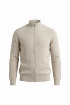 Men’s Winter Warm Ribbed Knit Cardigan Full Zip