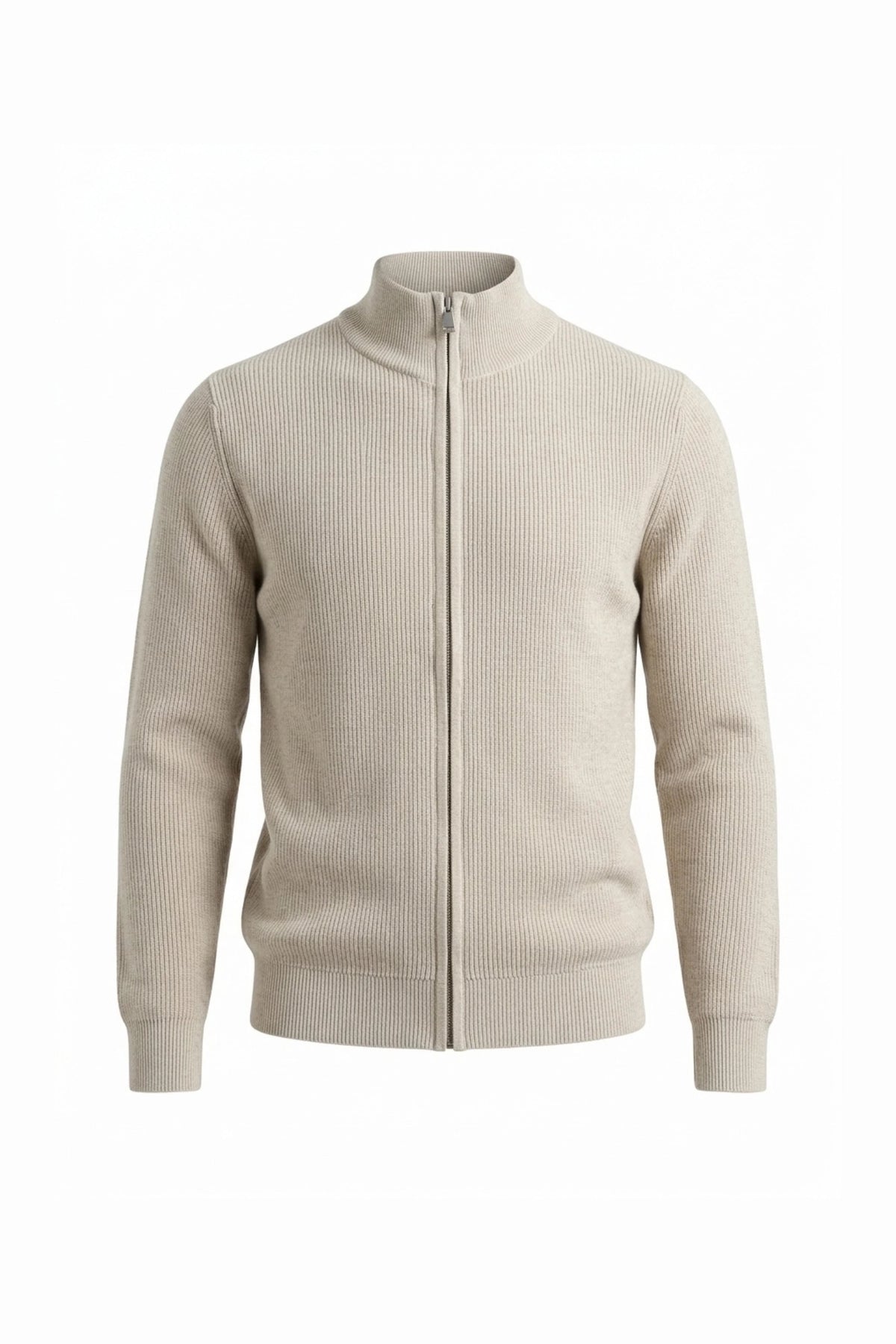 Men’s Winter Warm Ribbed Knit Cardigan Full Zip