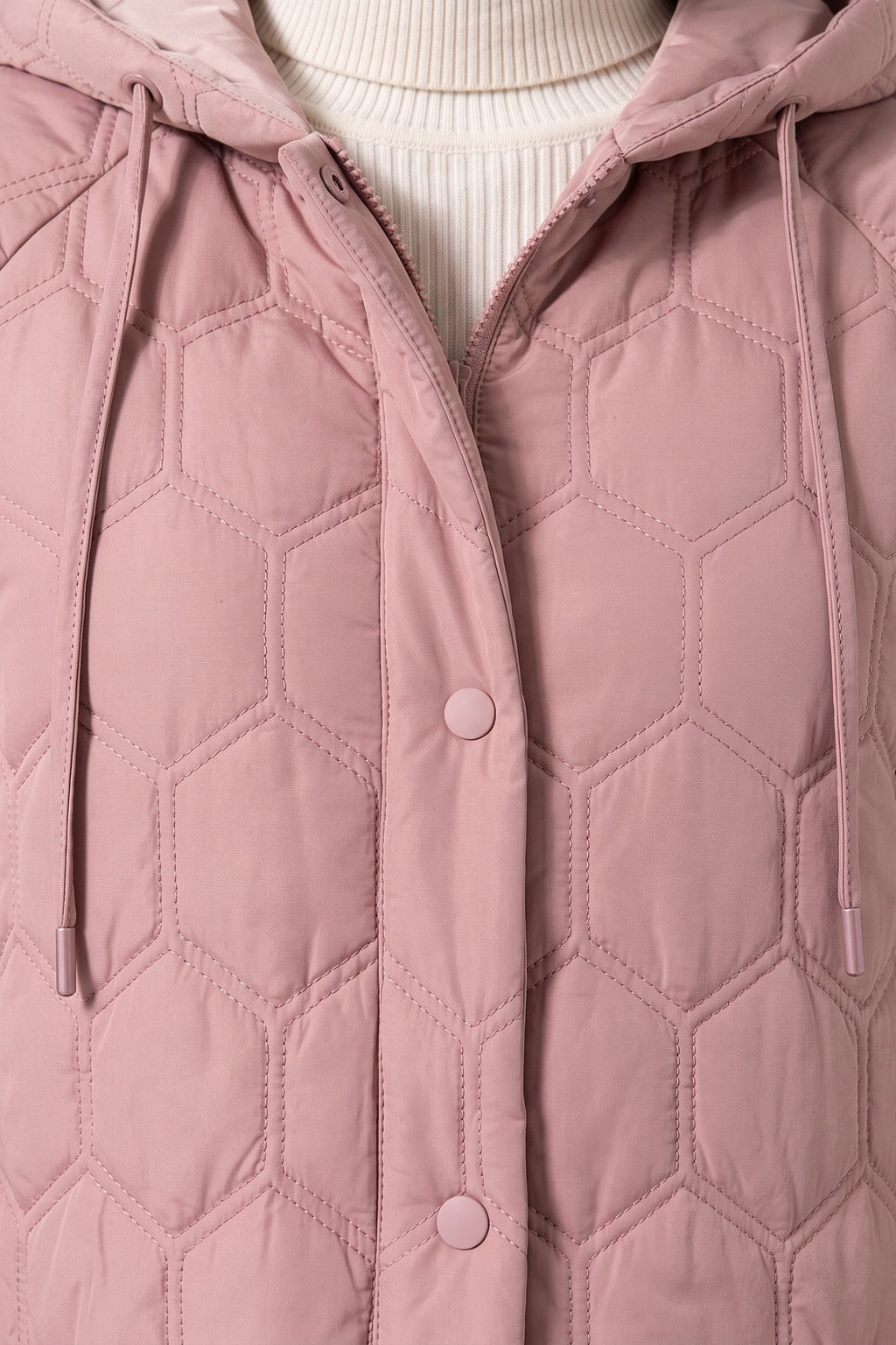 Women's Winter Warm Longline Quilted Coat with Hood