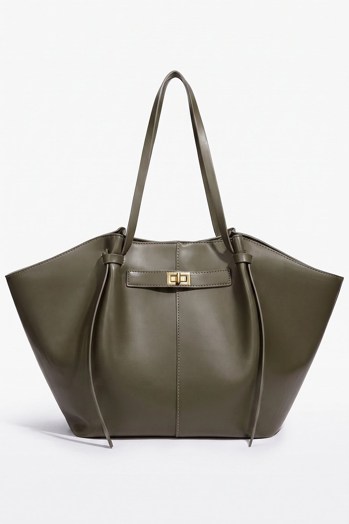 Women's Spacious Leather Shoulder Tote Bag