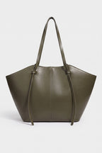 Women's Spacious Leather Shoulder Tote Bag