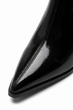 Women's Pointed Ankle Boots with Block Heel