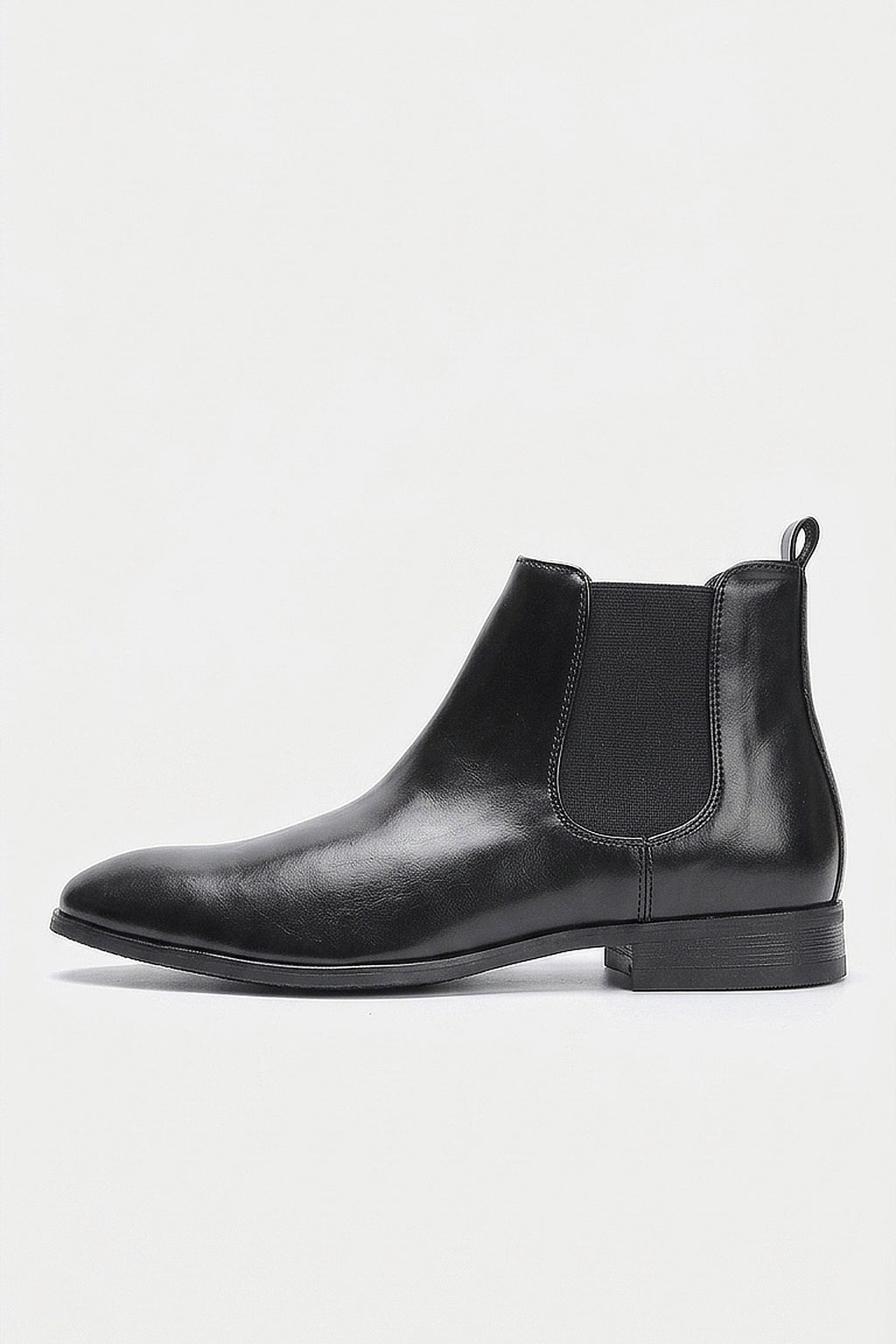 Men's Comfortable Leather Chelsea Boots with Side Zip