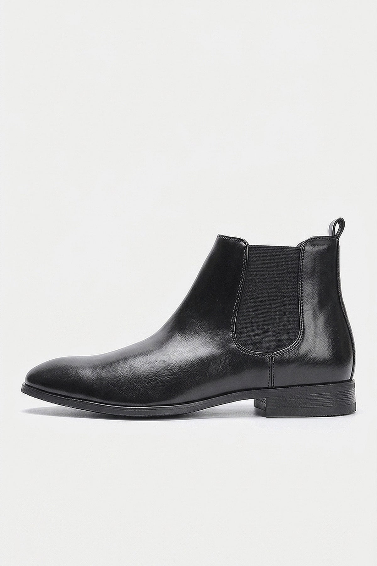 Men's Comfortable Leather Chelsea Boots with Side Zip