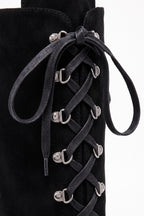 Women's Winter Lace Up Suede Warm Knee High Boots