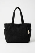 Women's Spacious Corduroy Tote Shoulder Bag