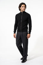 Men’s Winter Warm Ribbed Knit Cardigan Full Zip