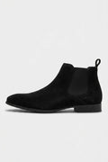 Men’s Winter Easy Wear Suede Chelsea Boots Low Heel