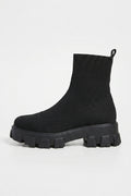 Women's Winter Easy Wear Sock Ankle Boots with Chunky Platform Sole
