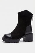 Women’s Winter Chunky Block Heel Suede Ankle Boots