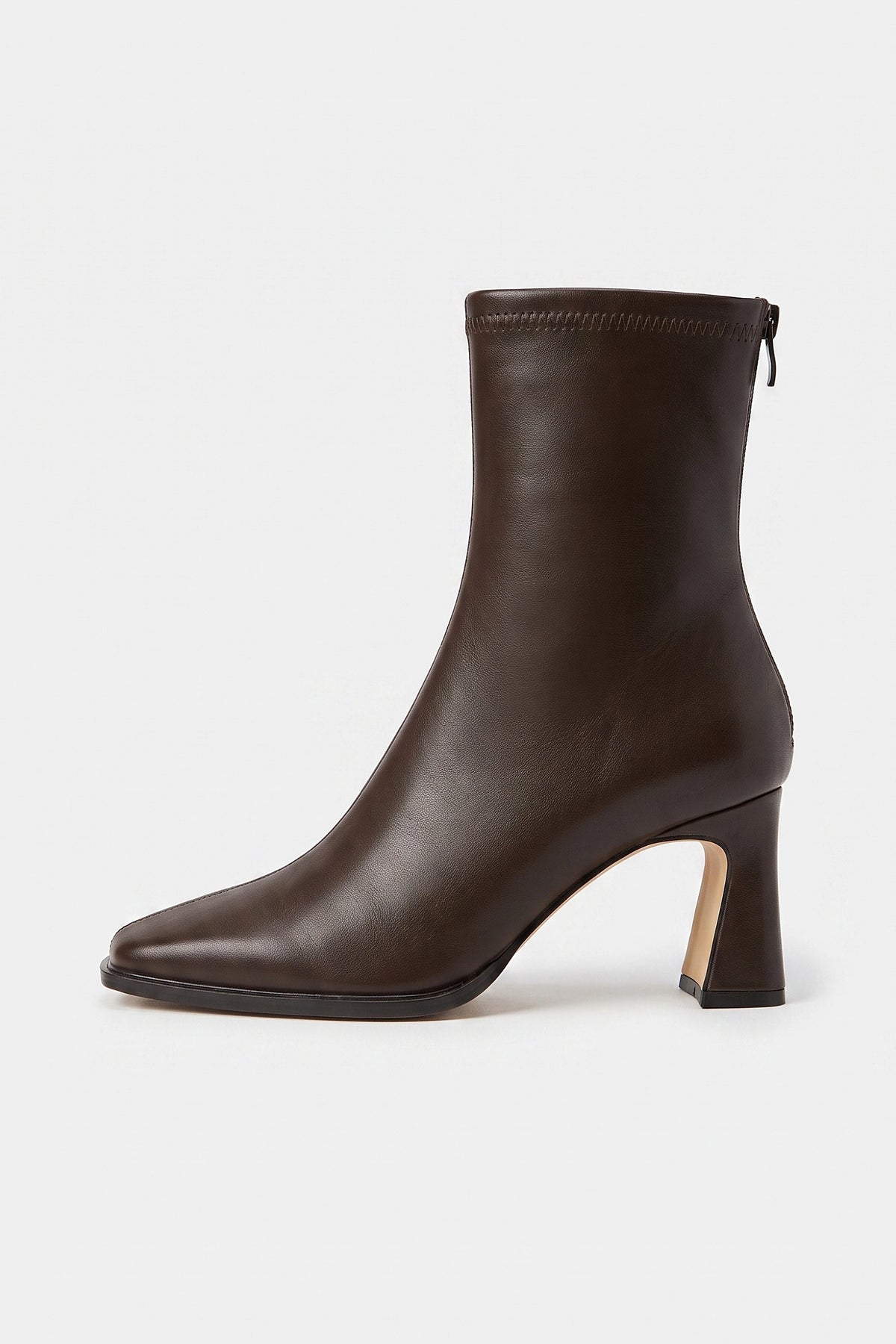 Women's Winter Square Toe Leather Ankle Boots