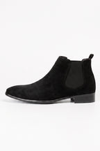 Men's Winter Easy Wear Chelsea Boots with Suede Look