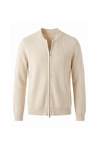 Men’s Winter Warm Ribbed Knit Cardigan Full Zip