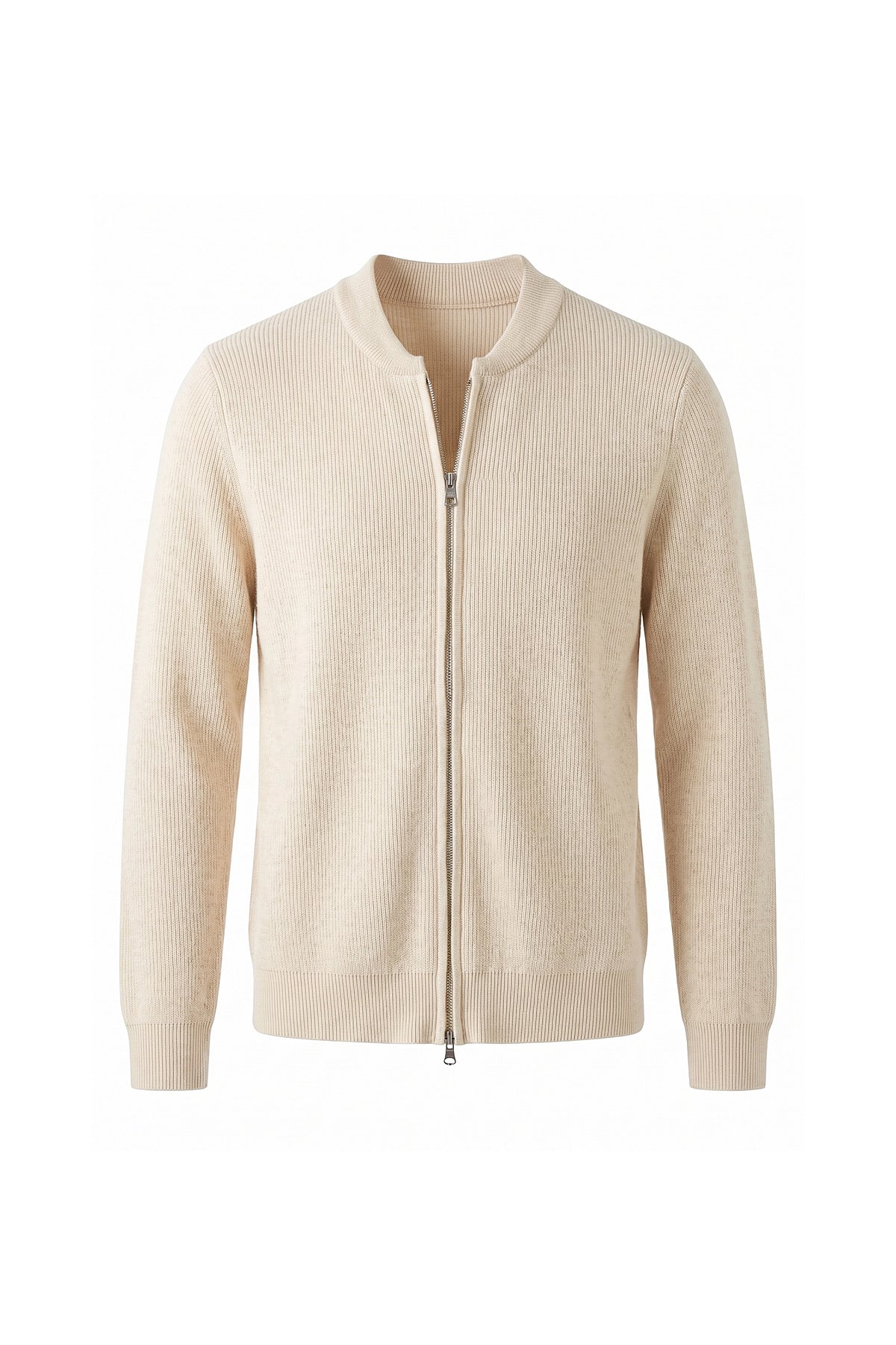 Men’s Winter Warm Ribbed Knit Cardigan Full Zip