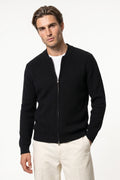 Men’s Winter Warm Ribbed Knit Cardigan Full Zip