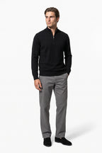 Men’s Winter Comfortable Fine Knit Quarter Zip Jumper