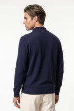 Men’s Winter Comfortable Fine Knit Quarter Zip Jumper