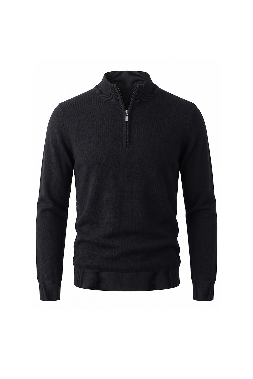 Men’s Winter Comfortable Fine Knit Quarter Zip Jumper
