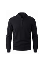 Men’s Winter Comfortable Fine Knit Quarter Zip Jumper