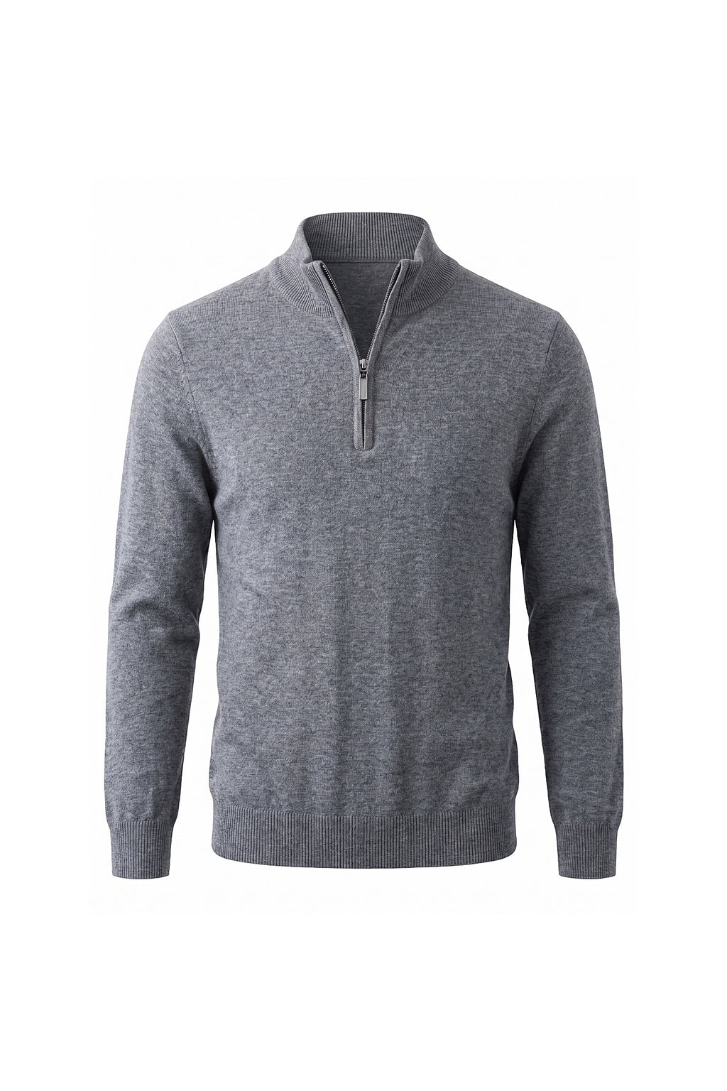 Men’s Winter Comfortable Fine Knit Quarter Zip Jumper