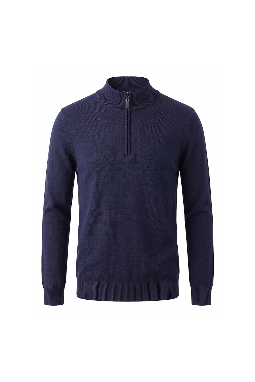Men’s Winter Comfortable Fine Knit Quarter Zip Jumper