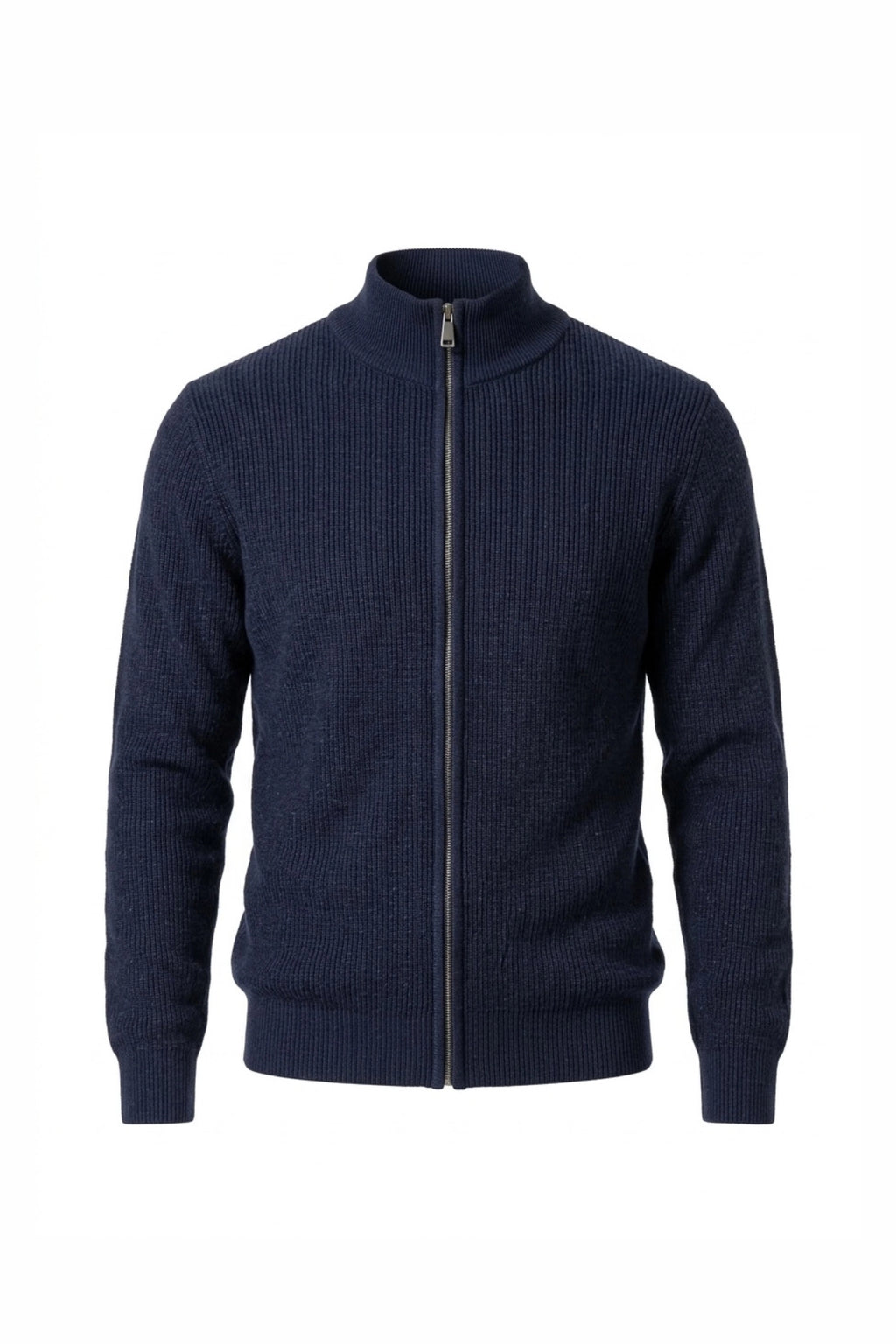 Men’s Winter Warm Ribbed Knit Cardigan Full Zip