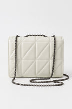 Women's Lightweight Quilted Chain Crossbody Shoulder Bag