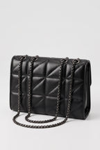 Women's Lightweight Quilted Chain Crossbody Shoulder Bag