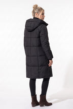 Women’s Winter Warm Longline Puffer Coat with Hood