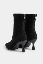 Women's Winter Easy Wear Pointed Toe Stiletto Suede Ankle Boots