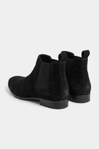 Men’s Winter Easy Wear Suede Chelsea Boots Low Heel