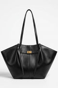 Women's Spacious Leather Shoulder Tote Bag