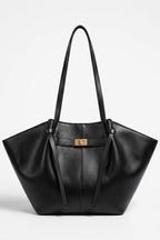 Women's Spacious Leather Shoulder Tote Bag
