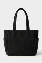 Women's Spacious Corduroy Tote Shoulder Bag