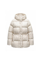 Women's Winter Warm Puffer Jacket with Adjustable Drawstring Waist