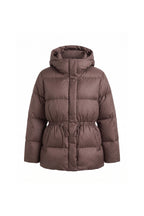 Women's Winter Warm Puffer Jacket with Adjustable Drawstring Waist