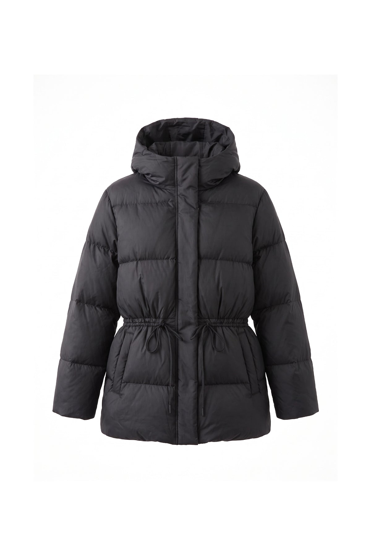 Women's Winter Warm Puffer Jacket with Adjustable Drawstring Waist