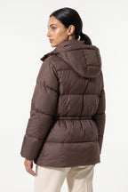 Women's Winter Warm Puffer Jacket with Adjustable Drawstring Waist