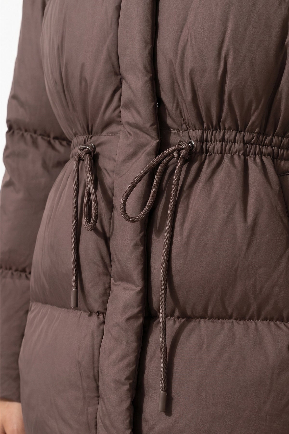 Women's Winter Warm Puffer Jacket with Adjustable Drawstring Waist