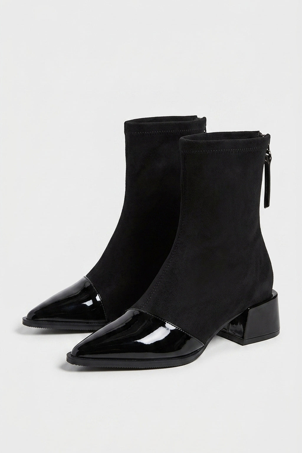 Women’s Winter Pointed Toe Block Heel Ankle Boots